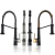 Matte Black Special-Shaped Copper Basin Faucet Matte White Washbasin Faucet Brushed Gold High Faucet Waterfall Faucet