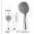 Electroplating Abs Handheld Shower Single Function Hand Spray Bathroom Single Function White Surface Black Surface Separate Handheld Shower
