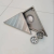 Triangle Stainless Steel Brushed Floor Drain Corner Invisible Triangle Sus304 Floor Drain Deodorant Stainless Steel Floor Drain