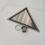 Triangle Stainless Steel Brushed Floor Drain Corner Invisible Triangle Sus304 Floor Drain Deodorant Stainless Steel Floor Drain