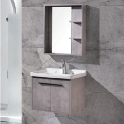 Bathroom Solid Wood Bathroom Cabinet Alumimum Mirror Cabinet High Definition Silver Mirror with Shelf Bathroom Bathroom Cabinet