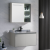 Chinese Style Bathroom Cabinet Set Cabinet with Mirror Wash and Care Storage Led Bathroom Mirror Cabinet Wall-Mounted Storage Cabinet
