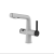 Matte Black Warm Copper Lifting Basin Faucet White Washbasin Faucet Golden Handle Multifunctional Outlet Tap