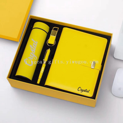 Vacuum Cup Notebook Three-Piece Business Gift Company Promotional Employee Benefits, Advertising Gifts