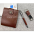 Wallet Gift Set Metal Pen Set Keychain Gift Set Holiday Gift Employee Welfare Set