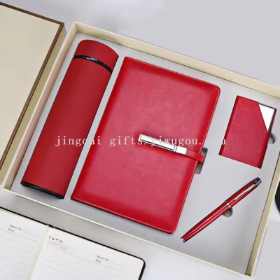 Activity Commemorative Gift Vacuum Cup Set Notebook Gift Four-Piece Business Gift Customized Logo
