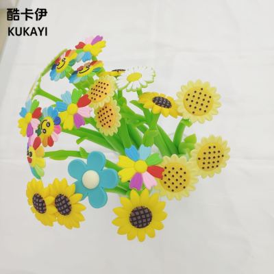Factory Direct Sales Customized Flower Silicone Gel Pen, Mark Pen Flowers Are Beautiful and Easy to Write. There Are Many Styles
