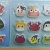 Children's Enlightenment Intelligence Black and White Board Cute Animal Nine Pack Magnetic Stickers