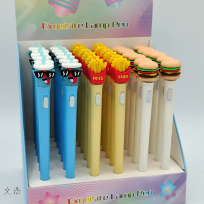 Cute Creative Gel Pen Luminous Cute Needle Tubing Type Student Exam Learning Stationery