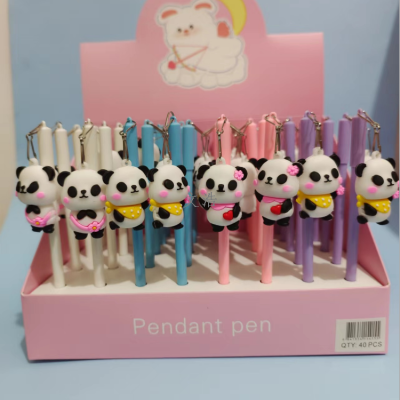Creative Cartoon Panda Gel Pen Cute 0.5mm Student Cute Gel Pen Fresh Stationery