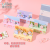 Sticky Notes Good-looking Cute Cartoon Scene Sticky Notes Bronzing Package Easy to Carry DIY Journal Material