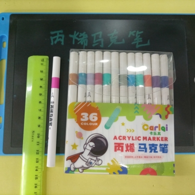 36-Color Acrylic Color Marker Pen Use High-Quality Environmentally Friendly Ink for Smooth Writing, Bright Colors and Reasonable Price