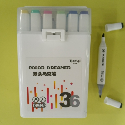 36-Color Double-Headed Color Marker Pen Uses High-Quality Environmentally Friendly Ink to Write Smoothly and Brightly Colored