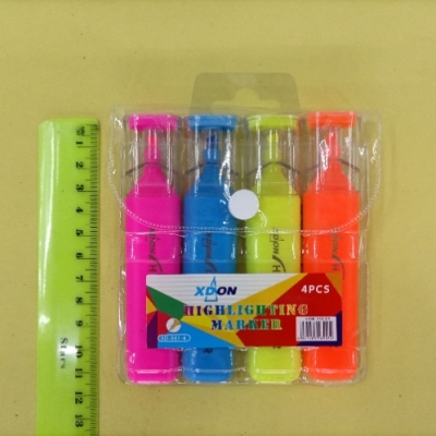 4 Color Fluorescent Pen Made of High Quality Environmentally Friendly Ink Writing Smooth and Bright Colors