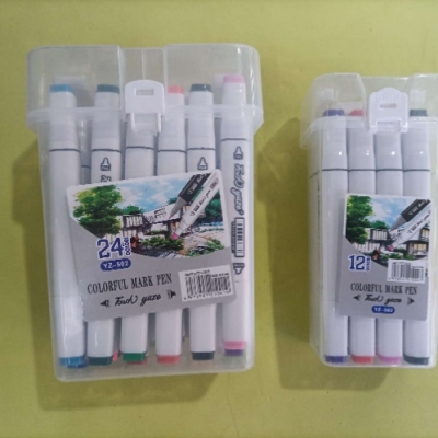 English Version Pv Box Color Marker Pen Use High Quality Environmentally Friendly Ink to Write Smoothly and Bright Colors