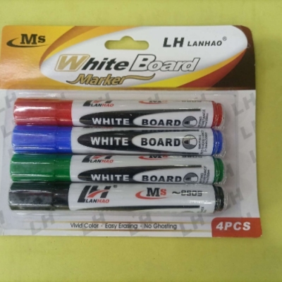 4 Cards Color Whiteboard Marker Use High Quality Environmentally Friendly Ink to Write Smoothly Colorful and Reasonable Price