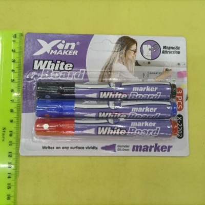 3 PCs Suction Card with Magnet Whiteboard Marker Use High Quality Environmental Protection Ink to Write Smoothly Colorful and Reasonable Price