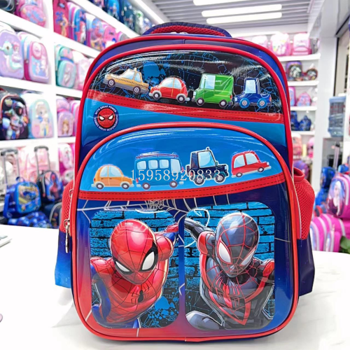 schoolbag backpack student bag pu schoolbag 3d schoolbag concave-convex trolley bag cartoon bag children‘s bag