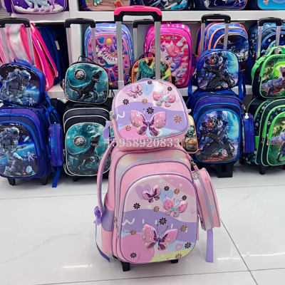 Schoolbag Backpack Cartoon Bag 3D Bag Pu Bag Trolley Bag Pencil Case Lunch Box School Bag