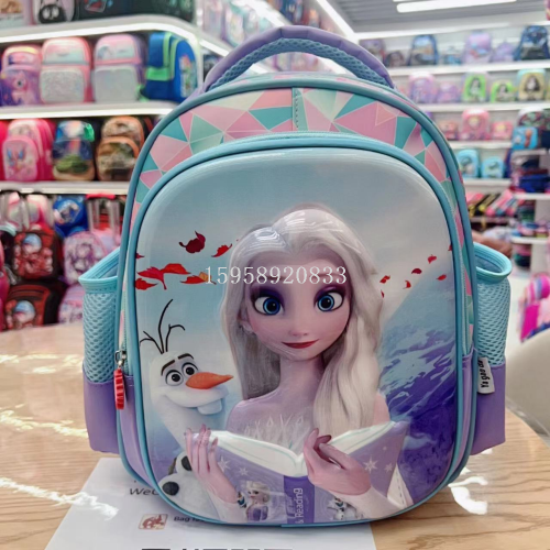 schoolbag backpack children‘s bags three-piece trolley bag school bag 3d bag stationery box lunch box