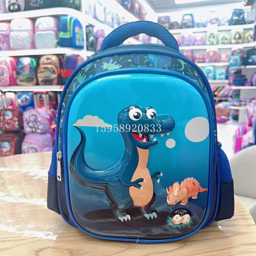 schoolbag backpack children‘s bags three-piece trolley bag school bag 3d bag stationery box lunch box