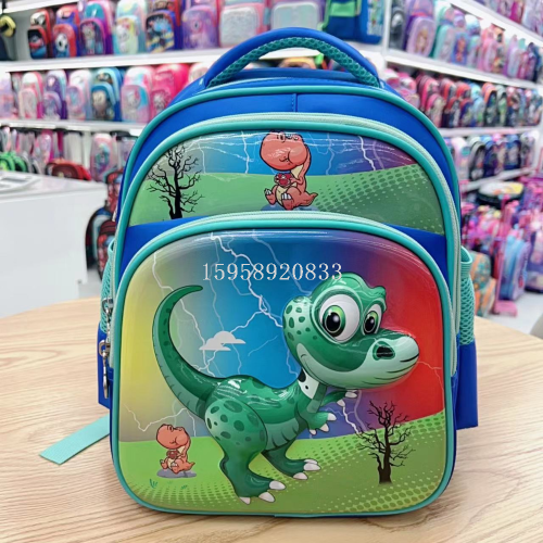 schoolbag backpack children‘s bags three-piece trolley bag school bag 3d bag stationery box lunch box