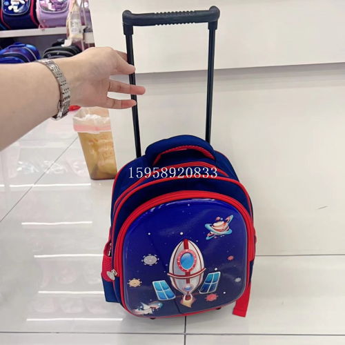 schoolbag backpack cartoon bag 3d bag trolley bag pencil case lunch box school bag schoolbag three-piece set