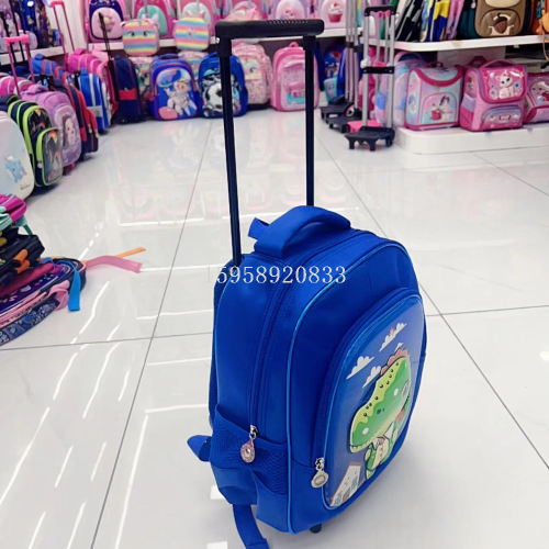 schoolbag backpack cartoon bag 3d bag trolley bag pencil case lunch box school bag schoolbag three-piece set