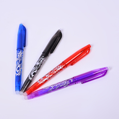 学生0.7可擦中性笔磨易擦可擦笔芯热转印花膜定制摩擦中性笔定制