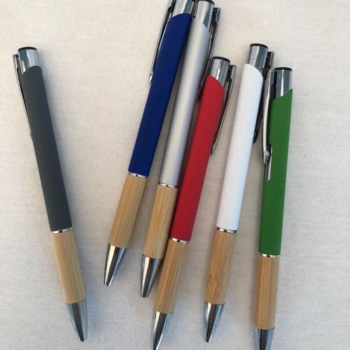 Bamboo metal ball pen. New item.