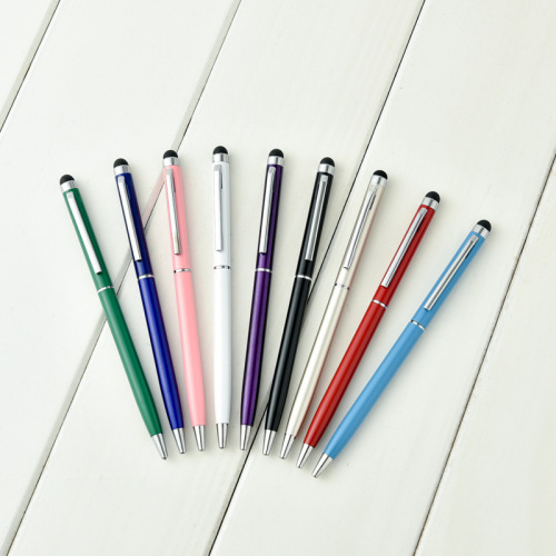批发多彩金属旋转圆珠笔小高士电容笔 平板电脑手写笔 ipad触摸笔