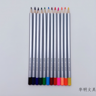 12 Colors Water-Soluble Colored Pencil Advanced Core 3.0mm Painting Coloring Painting Children Colored Pencil