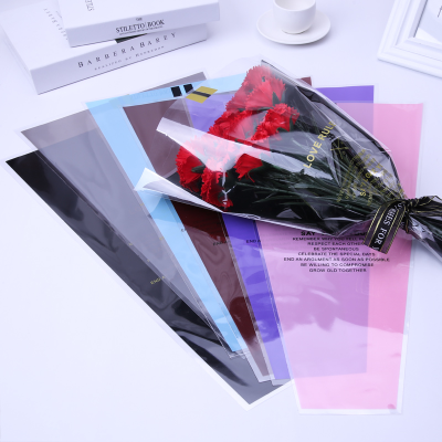 New Rose Carnation Multi-Packaging Bag Love Code Bouquet Bag Flower Packaging Material Flower Shop 50