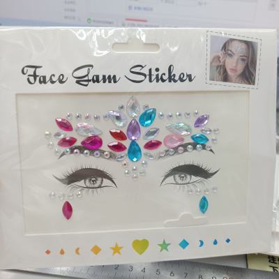 Diamond Pearl Stickers Face Makeup Stage Makeup Face Lifting Belt Rhinestone Tears Rhinestone Jewelry