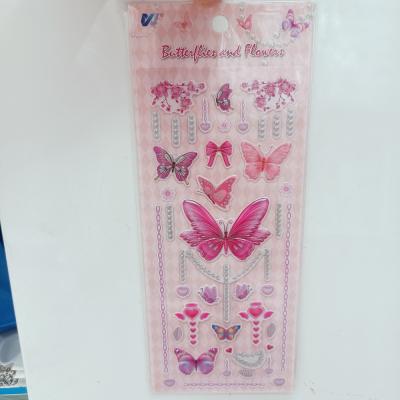 Three-Dimensional Laser Butterfly Stickers Bubble Sticker