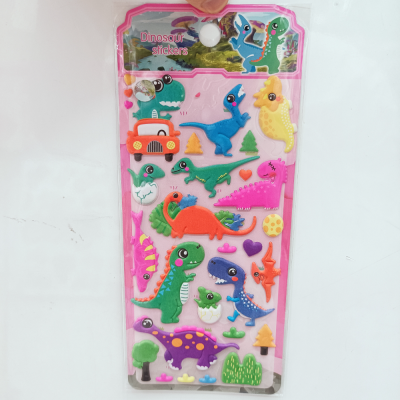 Dinosaur 3D Bubble Stickers Children's Early Education Handmade Animal Stickers