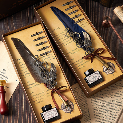 Harry Potter Feather Pen Water Pen Pen Retro Good-looking Writing Brush Gift Box Birthday Gift Creative Gift