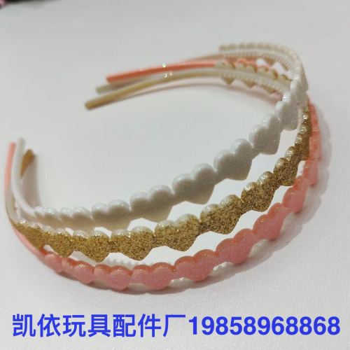 plastic accessories head buckle love onion powder head buckle color can be fixed