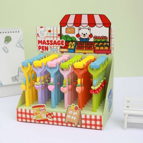 自动笔按摩笔 星星人滚轮笔山海经工艺笔