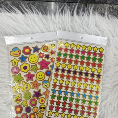 Customized Smiley Stickers， Five-Pointed Star Stickers， Cartoon Sticker， Etc.