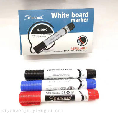 Easy to Write Easy to Wipe Whiteboard Marker 3 Colors Erasable Whiteboard Marker Large Capacity Thick Head Writing Pen