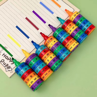 Educational Magic Multi-Purpose Fluorescent Pen Large Capacity Marking Pen Crayon Brush Children Painting Kit