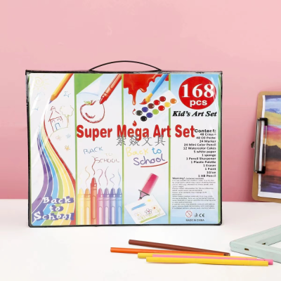 Children's Gift Brush Painting Set Gift Box Art Marker Oil Painting Stick Watercolor Pen Graffiti