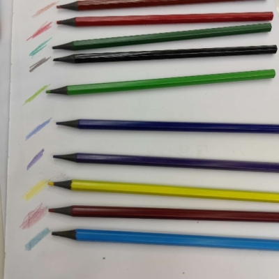 Plastic black stick pencil plastic black stick I 12 color lead