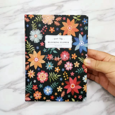 New Notebook Small Floral  Hard-Faced Notepad