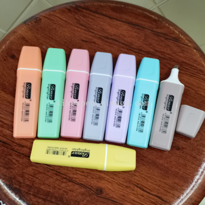 2024 New Brand New Material High Quality Environmental Protection Fluorescent Pen Macaron Color