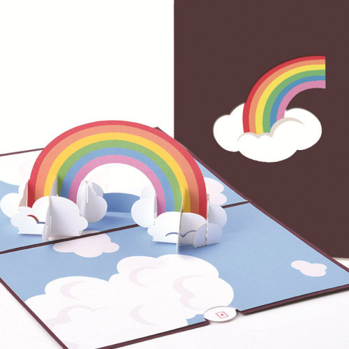 伊和诺立体可爱祝福通用儿童教师节感谢感恩贺卡 立体祝福-万用