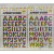 Colorful English Letters and Numbers plus Or minus Stickers 3d  Gold Foil English Digital Stickers