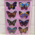 Eight Butterflies 3D Wall Stickers Living Room Bedroom Wall Home Decorative Wall Stickers