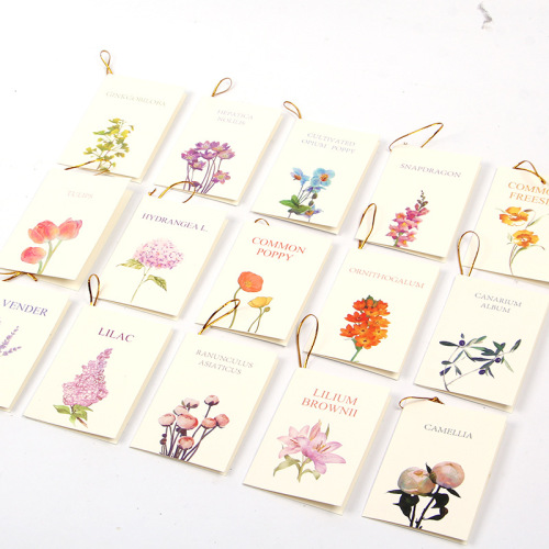 简约创意鲜花店留言贺卡生日卡清新母亲节祝福卡商务寄语小卡片